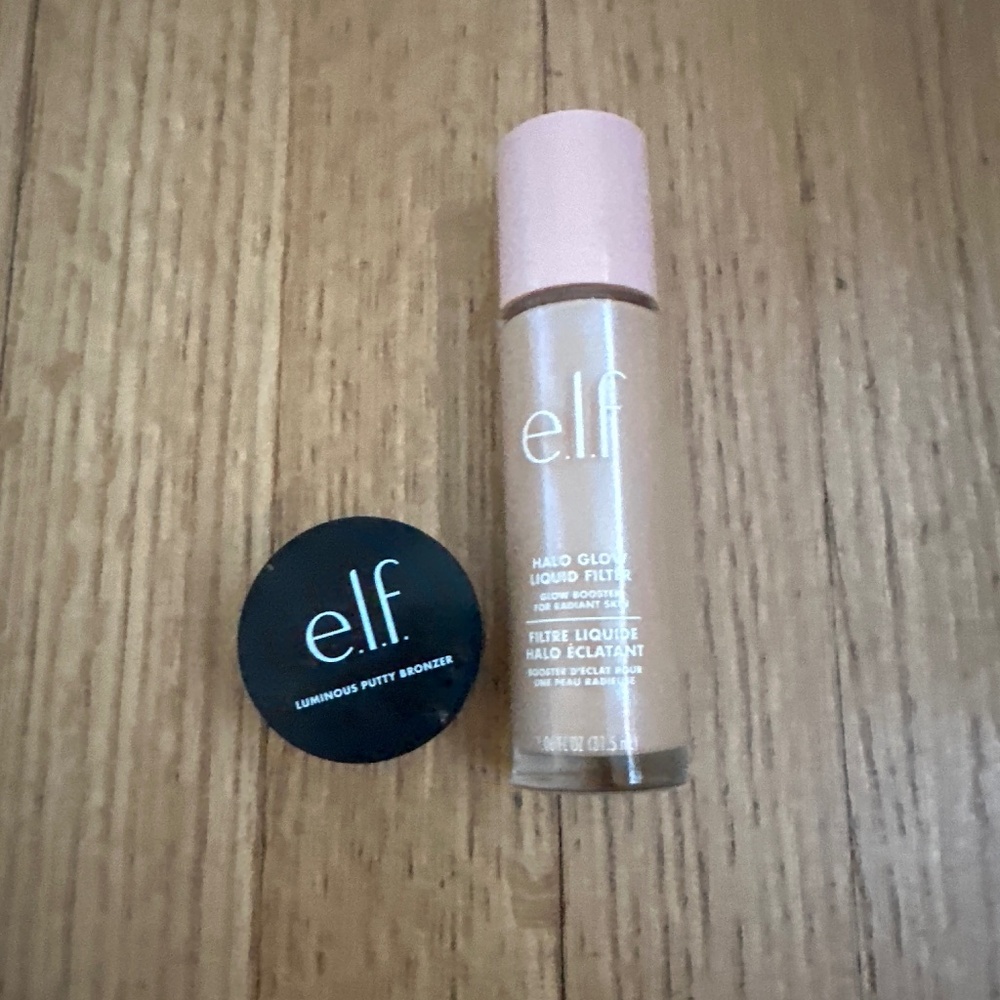 Elf halo glow and luminous putty bronzer